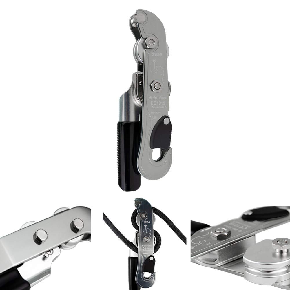 Descendeur 9 Formes En Alliage Alu – Pour Escalade Et Rappel – Compatible Cordes 8-12 Mm – Léger Et Antidérapant