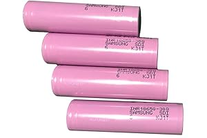 Authentic Samsung 30Q, 3.7V 3000mAh Flat Top 18650 Rechargeable Battery (4 Pack)