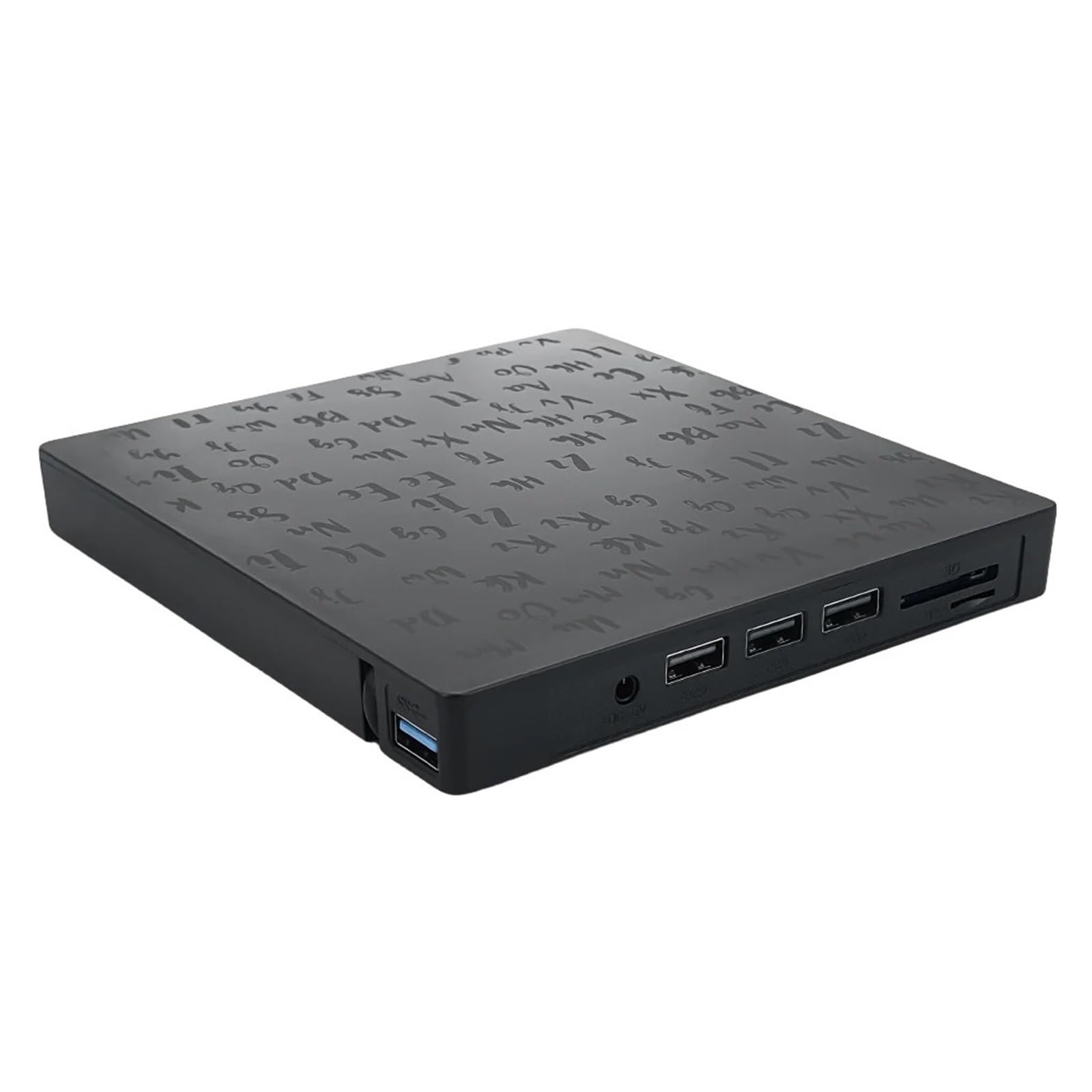 Lecteur DVD externe USB 3.0 Type C noir mince pour ordinateur