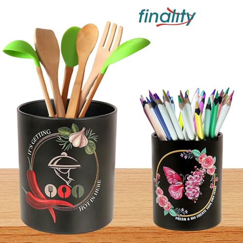 Image of FINALITY cutlery holder for kitchen accessories, Best use for spatula holder (Black + UV)