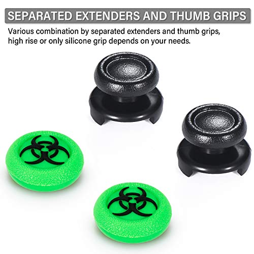 image for Playrealm FPS Thumbstick Extender & 3D Texture Rubber Silicone Grip Co