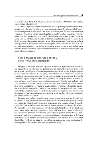 Terapia Cognitivo-Comportamental: Teoria e Prática