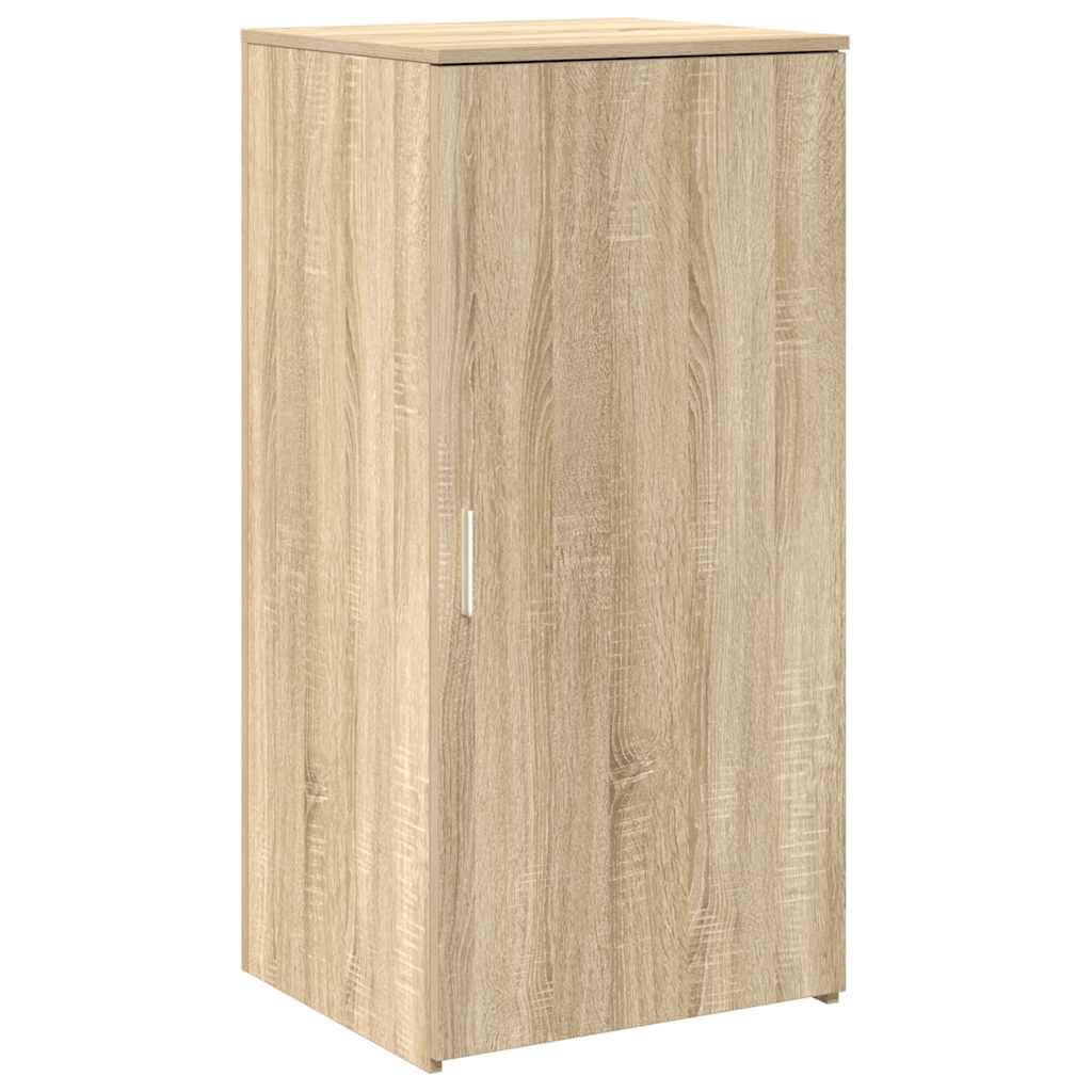 Banco reception Sonoma rovere 200 x 50 x 103,5 cm, materiale in legno, con bancone integrato, robusto mobile da ufficio per reception, scrivania versatile con spazio di archiviazione