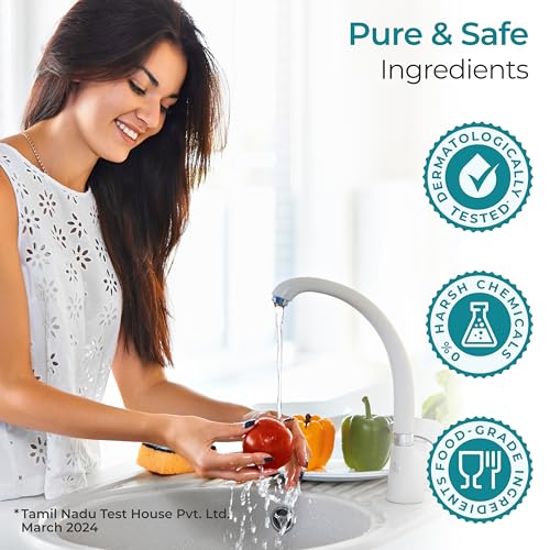 Image of LuvLap Baby Liquid Cleanser Refill pack- 1000ml, For cleaning feeding bottle, cutlery, toys, fruits & vegetables, Kills 99.9% Germs, pH Balanced Dermatologically tested formula, No harsh chemicals