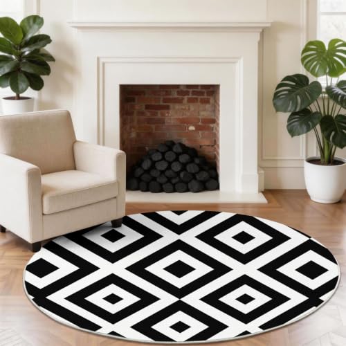 Tapis géométrique lavable en machine pour une chambre de bébé - 3