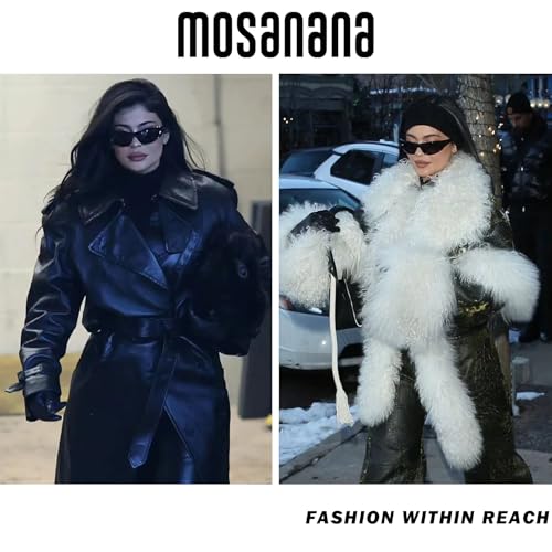 mosanana Wrap Around Y2K Sunglasses for Women and Men Model Freak4