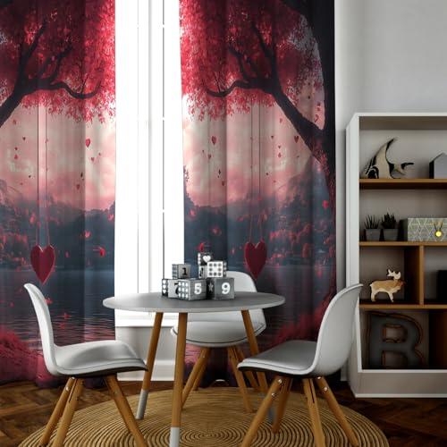 Rideaux extra large décor romantique de haute qualité - 4