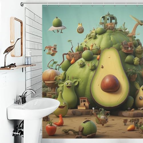 Rideaux de douche en polyester 183x183cm lavable en machine