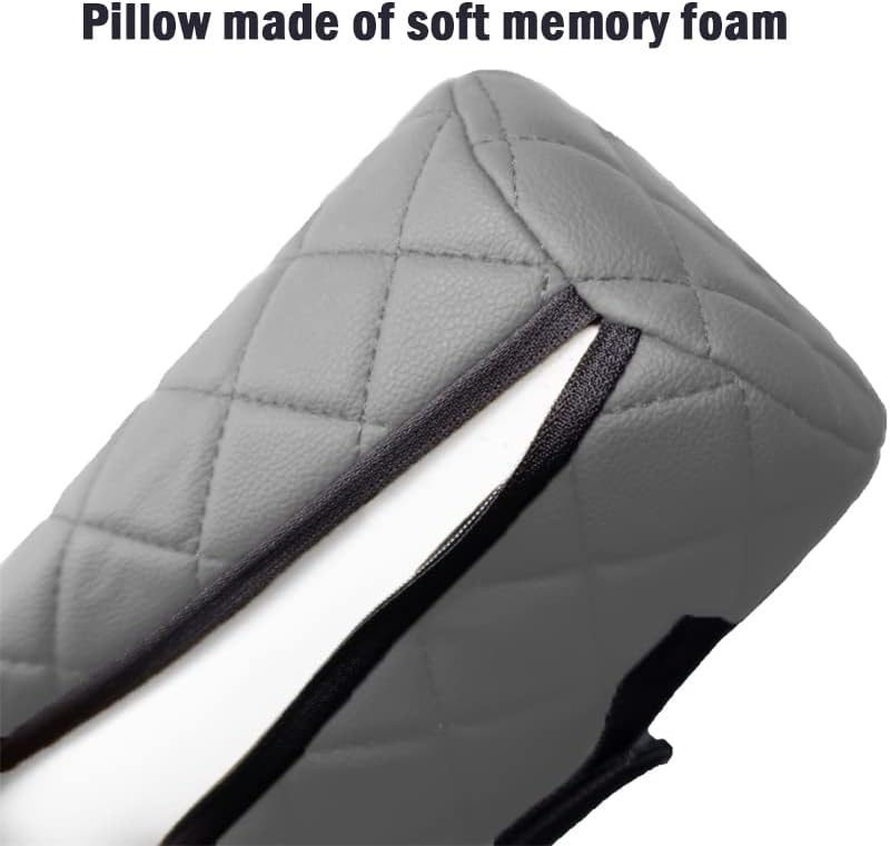 Miniatura 4 de Almohada cervical para el cuello del automóvil para aliviar el dolor, almohada de apoyo cervical de respaldo largo, reposacabezas de viaje lateral