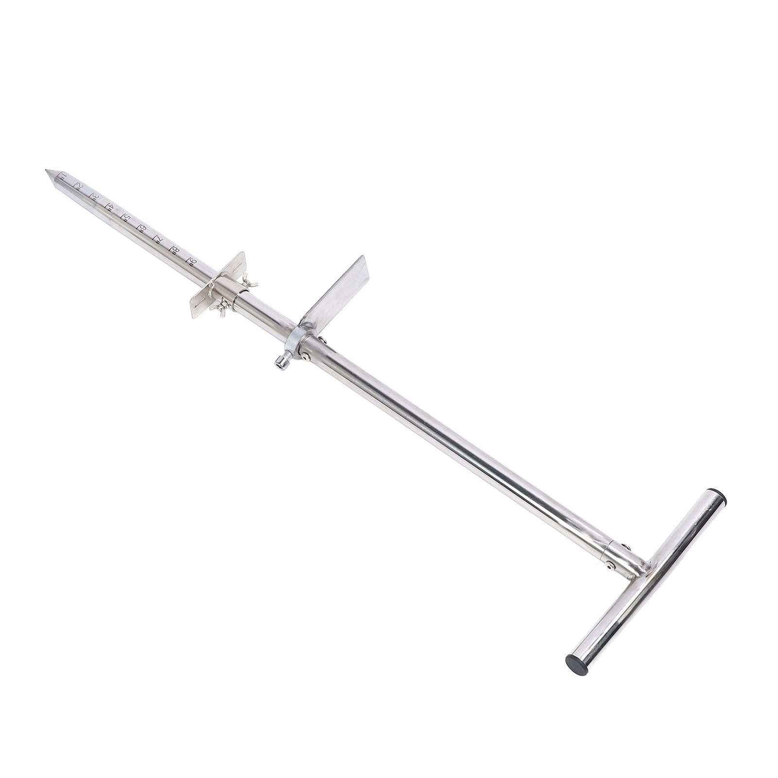 Sonda do pobierania próbek gleby Sonda do gleby ze stali nierdzewnej z pedałem Ergonomiczny uchwyt w kształcie litery T Narzędzie do sadzenia 33,5 cala do pielęgnacji roślin na