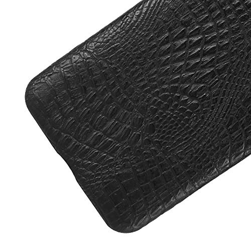 Image of Bright PU Leather Hard Back Case Cover for BlackBerry DTEK50 - Black