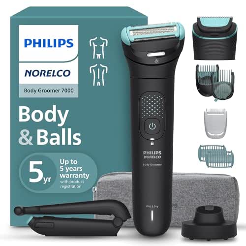 Philips Norelco Body Groomer 7000 Series, Waterproof Men's Full Body