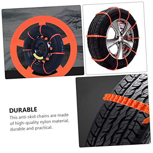Yardwe 10 Pçs Laços De Cabo De Pneu De Neve Correntes De Neve Para Caminhões Pneus De Inverno Corren