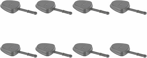 Miniatura 5 de HAWOK Moldes para parrilla de raclette con forma de triángulo pre-sazonado, sartenes para derretir queso para barbacoa, mini sartenes para queso,