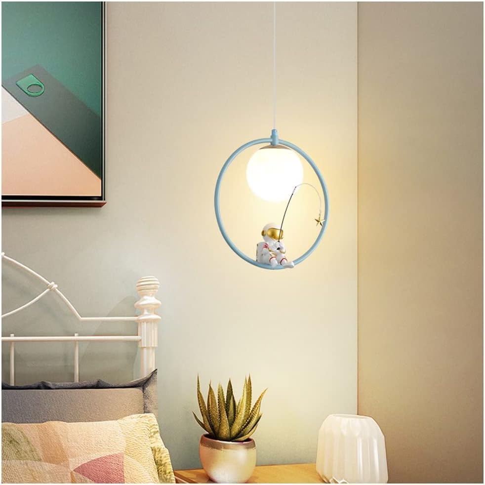 Lustre moderne à LED astronaute pour chambre d'enfant et ado