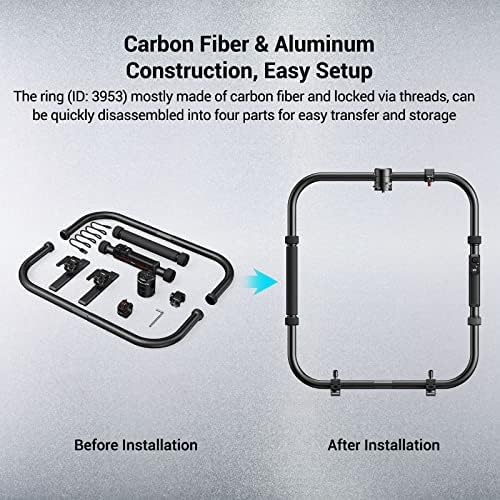 SMALLRIG RS 2 RS 3 Pro Wireless Control Handheld Ring for DJI RS 3 Pro / RS 2, Hand Ring Grip with Magnetic Design - 3953