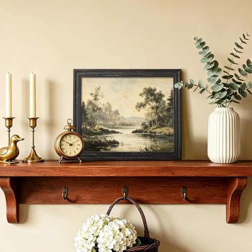 Image of upsimples 8x10 Picture Frame, Vintage Frames Decor, 1Pack Black & Gold | Fit 5x7 and 8 x 10 Photo, Wall or Tabletop Display, Antique-style Decoration, Rustic Farmhouse Decor, For Weddings