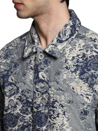 Image of JACK & JONES Men's Cotton Blend Standard Length A-Line Coat