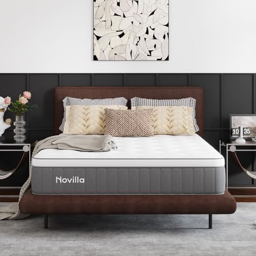 Novilla Matratze 140x200 cm, 25 cm Höhe Härtegrad H4 Kühlende & atmungsaktive 7-Zonen Kaltschaummatratze, Memoryschaum & Komfortschaum...