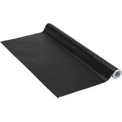 Revestimiento Vinilico Autoadhesivo Pared Venilia Lámina adhesiva, Mate Negro, 45cm x 2m, Espesor 160μ, Vinilo autoadhesivo para muebles o cocina, decorativas papel pintado pared, PVC sin ftalatos, Fabricado en UE