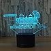 Produktbild Visuelle Illusionslampe Der Lokomotive-3D Transparente Acrylnacht Beleuchtet Feenhafte Farbwechsel-Noten-Steuerung Geführte Nachtlichter