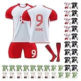 salernitana trikot ⚽Fußball trikot kinder sind aus 100% hochwertigem Polyester feuchtigkeitstransportierend stricken, die Sie kühl und trocken auf dem Platz hält. Outdoor Fußball trainingsanzug kinder jungen für hervorragende Belüftung und Atmungsaktivität entwickelt, leitet die Wärme leicht ab.