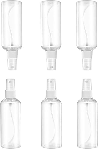 Botellas pulverizadoras 6 piezas, botellas de aerosol cosméticas recargables, pequeños recipientes de líquido rellenables, botella de viaje de