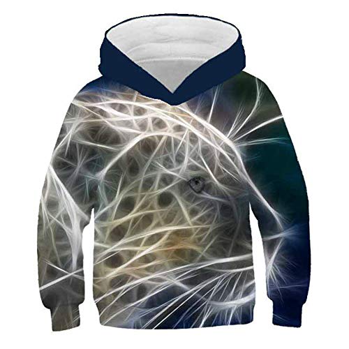 Pull à capuche 3D tigre ado pour surmonter la routine avec un style sauvage