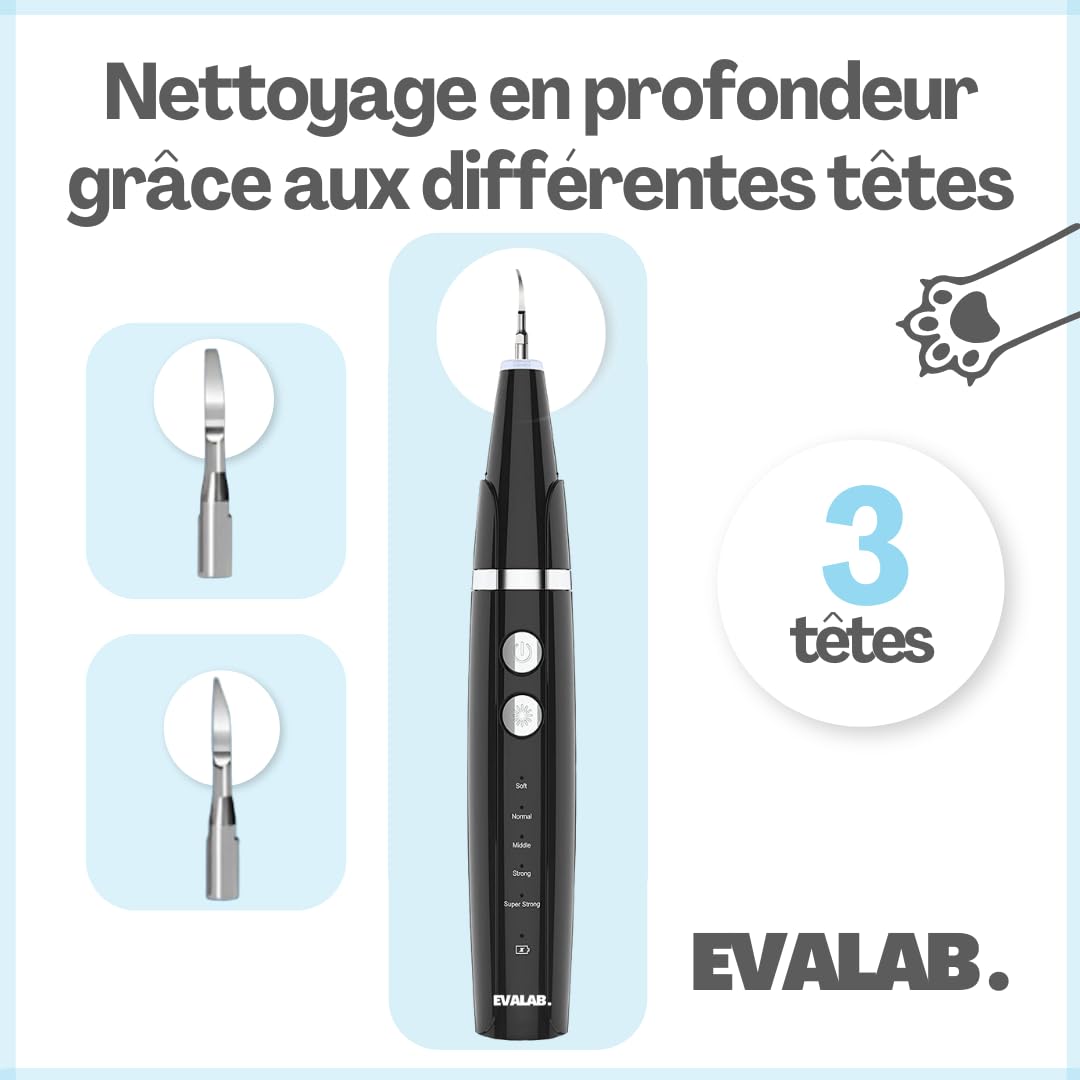 Cepillos de dientes para perros y gatos – Kit de detartrage dental – para limpiar los dientes de perros y gatos