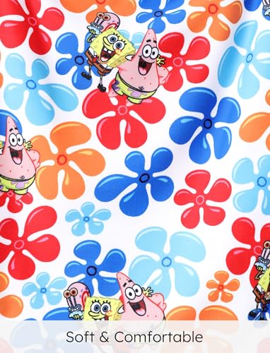 Image of SPONGEBOB SQUAREPANTS Family Matching Swimwear Set, UPF 50+ Quick-Dry Beachwear for Girls,Boys,Women & Men, Multicolor