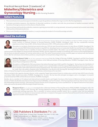 Image of Practical Record Book Of Midwifery Obstetrics And Gynecology Nursing For Bsc Nursing Students 4Ed (Pb 2025)
