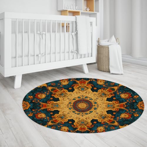 Tapis de chambre exotique pour une entrée chic et lavable