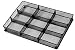 Custom Drawer Organizer Tray - 20 Adjustable Metal Mesh Dividers to Create Custom Storage Sections. Easily Organize Office Desk Supplies and Accessories. Perfect Home or Office Drawer Tray. (Black)