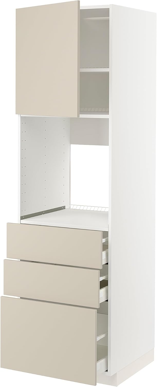 METOD/MAXIMERA High cab f oven w door/3 drawers