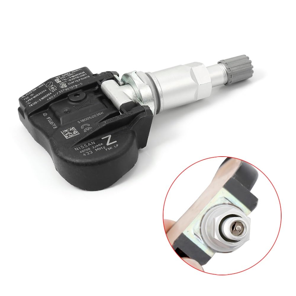 Ensemble de capteurs de pression des pneus de voiture 4 pièces, for Nissan, for Infiniti, kits de système de surveillance de la pression des pneus TPMS de voiture OEM 40700-3JA0A 40700-3JA0B C