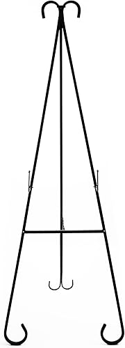 Soporte de exhibición de caballete de metal  Soporte decorativo negro para letrero de boda, pintura, póster, cementerio  Soporte de lona alto y