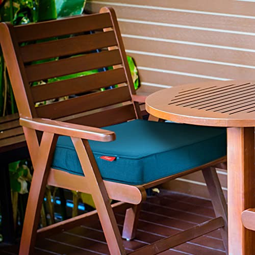 Pcinfuns Patio Chair Cushion 24 X 24 Inch Outdoor Seat Cushions For Patio Furniture Garden Sofa Couch Chair Pads With Adjustable Straps Set Of 2, Blue #TOP6