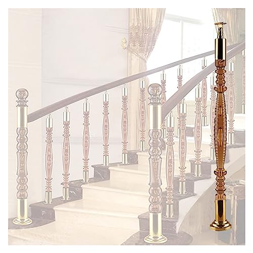 Rampe d'escalier securite bebe et animaux : lot de barres de support en cristal acrylique