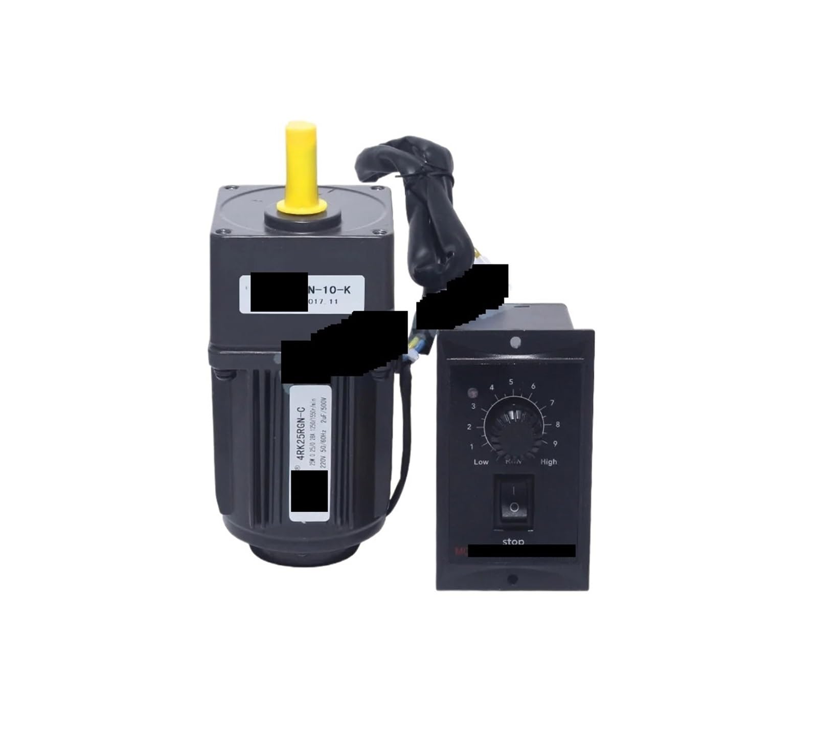 MUYTQAERG Asynchronous Motor 4RK25GN-C 220V AC Geared Motors 25W Induction with US-52 Governor(1 to 30 (0-41rpm))