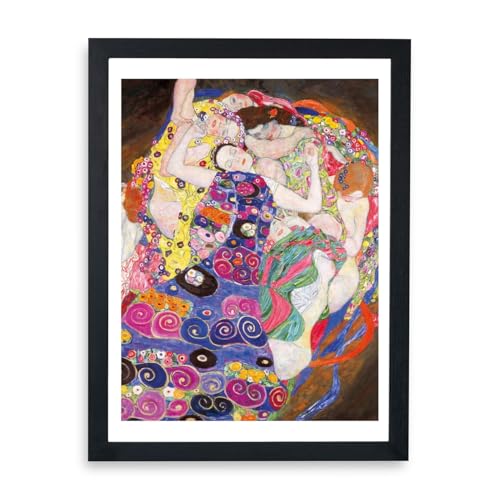 Gustav Klimt The Maiden affiche encadrée grand format décoration murale Spiffing Prints