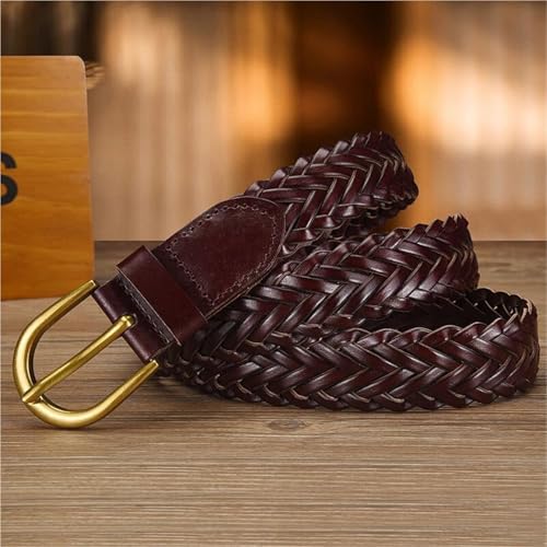 Ceinture tressée femme casual buckle alliage accessoire mode pantalon robe - 6