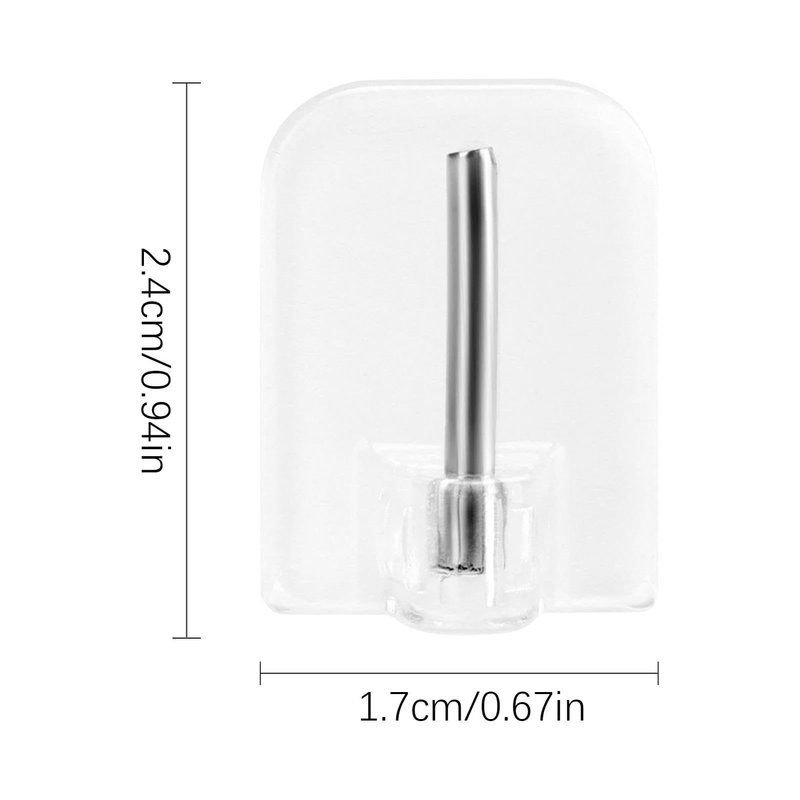 Ganci A Parete Autoadesivi Impermeabili, ABS, Multiuso, Per Cucina, Bagno, Camera Da Letto, Bianco, 13,4x4x2 Cm
