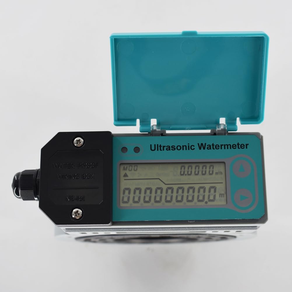 Batteriebetriebener Ultraschall-Wasserzähler DN80 RS485 Digitaler Wasserdurchflussmesser IP68 Sandwich-Typ Langlebig Einfach zu Bedienen