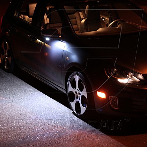 Tgp T10 White 5 Led Smd Wedge 5050 Under Puddle Light Bulbs Pair 2006-2012 Compatible With Ford Explorer #TOP4