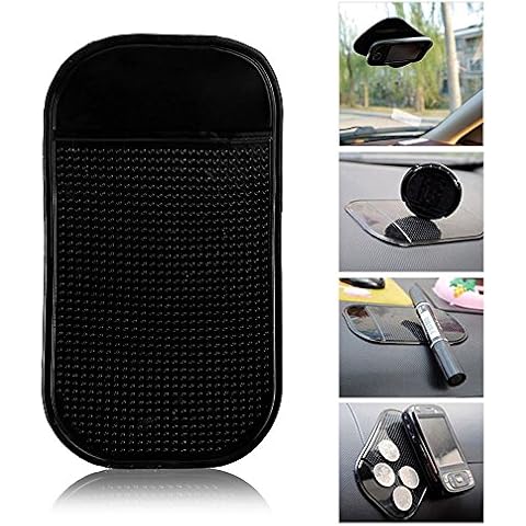 SZSS-CAR Magic Anti-slip Non-slip Mat Car Dashboard Adhesive Mat Sticky Pad for Cell Phone Cd Electronic Devices Phone Pad Black (Pack of 5) Cover