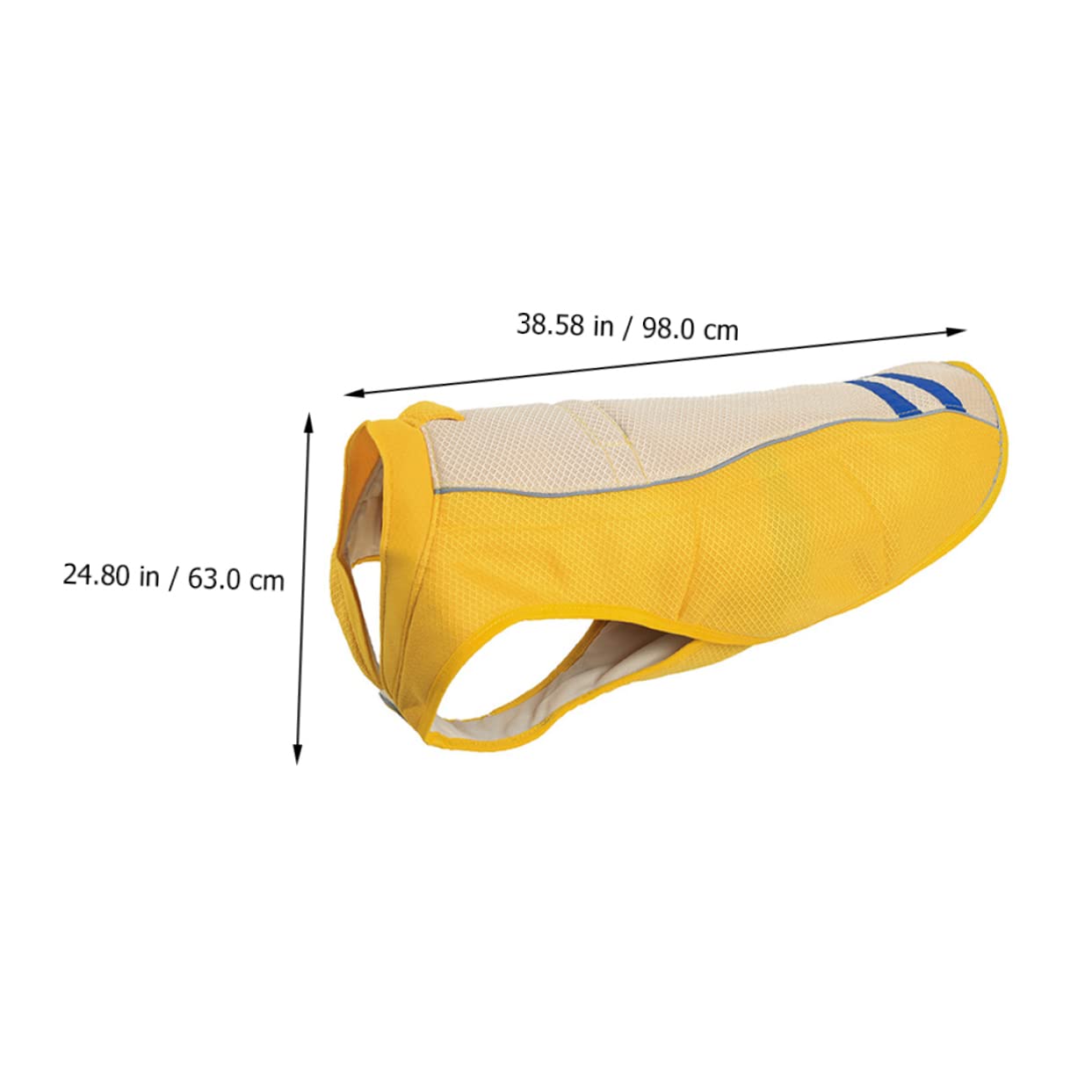 Gilet D'été Animaux de Compagnie, Rafraîchissant, Polyester XL Jaune