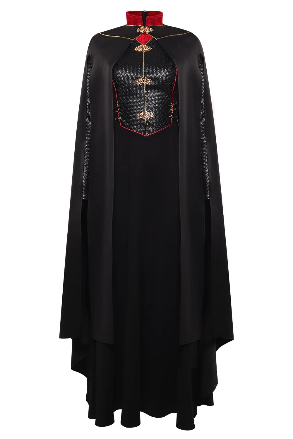 Adult Princess Dragon Costume Dress Women Princess Cosplay Black Robe Cloak Suits Outfits for Halloween