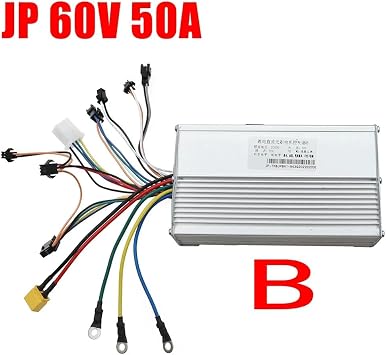 60V 50A Brushless Controller Dual Motor+36V-60V LCD Display Dashboard for Electric Scooter E Bike Replacement Parts