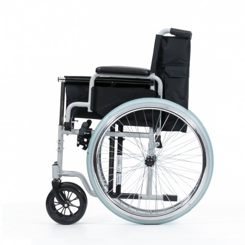 Rollstuhl Karibu - Sitzbreite 41 cm - Fußstützen und Armlehnen klappbar, sehr stabil und faltbar