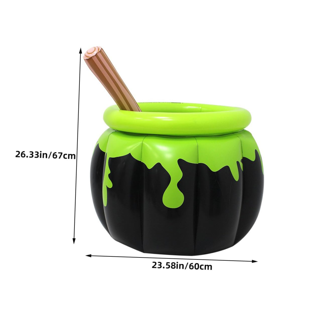 Seau à Glace Grosse Capacité de Pvc Gonflable Chaudron Ambiance Halloween